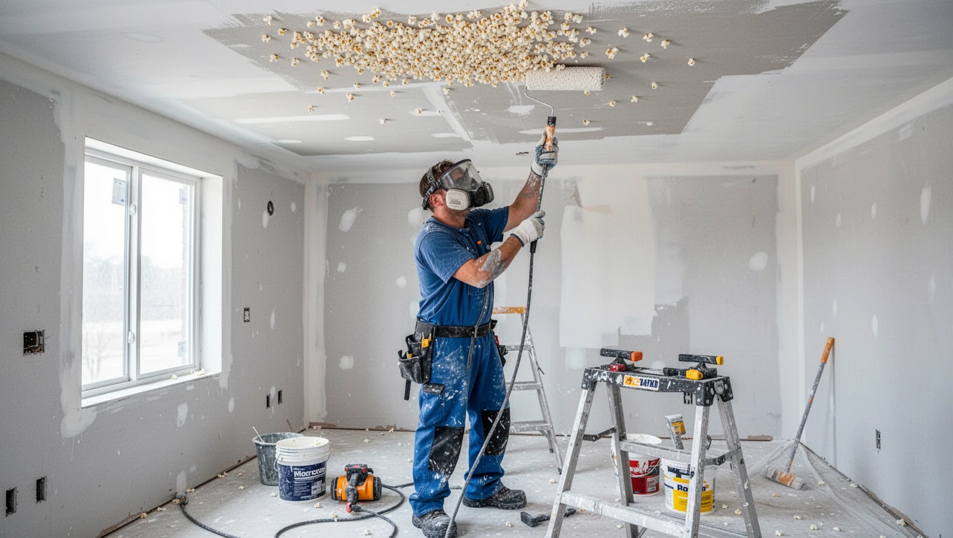 Popcorn Ceiling Removal